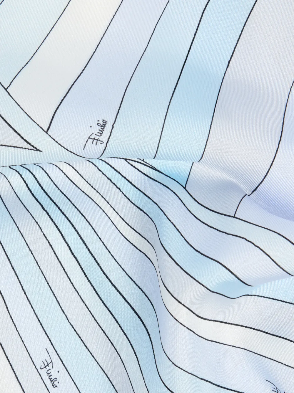 PUCCI Zijden bandana met Iride-print Blauw