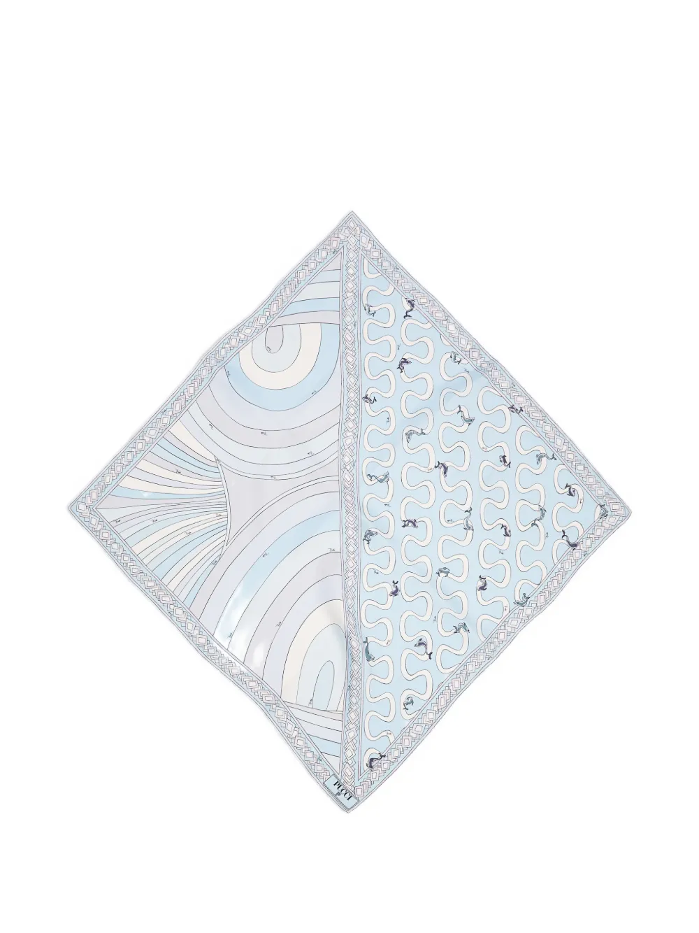 PUCCI Onda and Iride print silk scarf · One Size