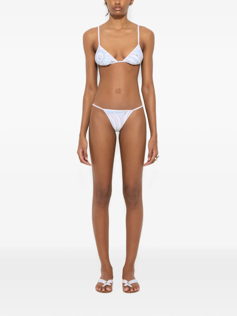 PUCCI Bikinislip met print Wit