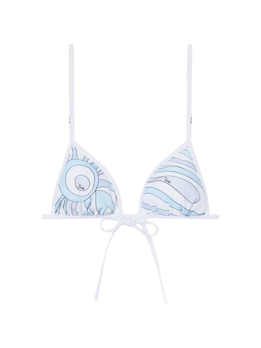 PUCCI Marmo-print bikini top
