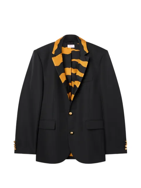PUCCI Jaqueta oversized de lã com detalhe estampado