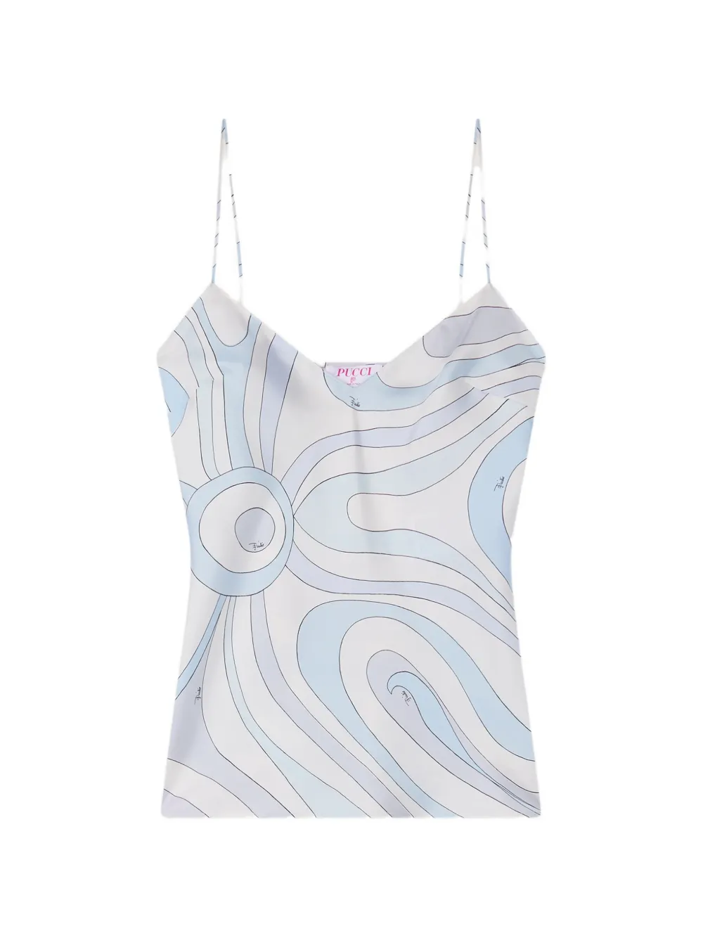 PUCCI Marmo-print silk top