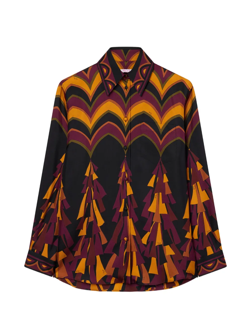 PUCCI Baiadera print silk shirt