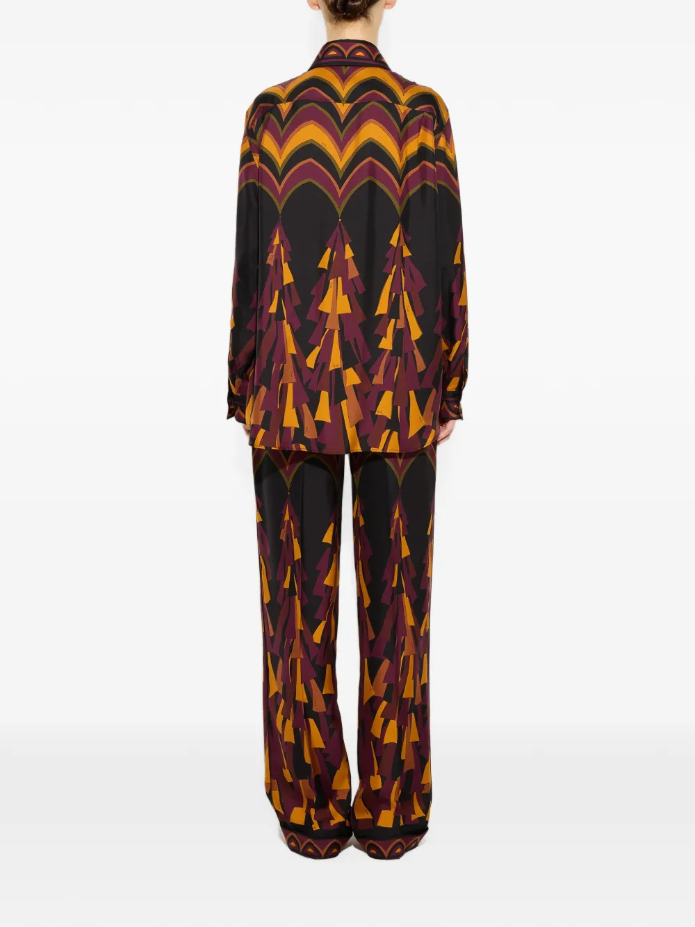 PUCCI Baiadera zijden blouse met print Zwart