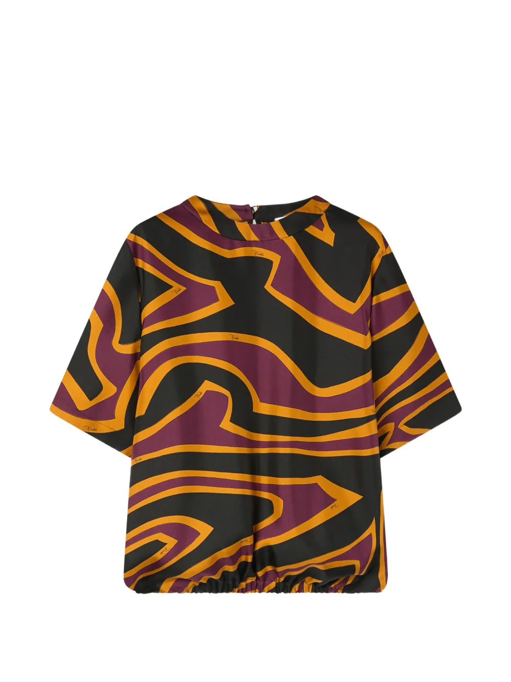 PUCCI Labirinto print silk top