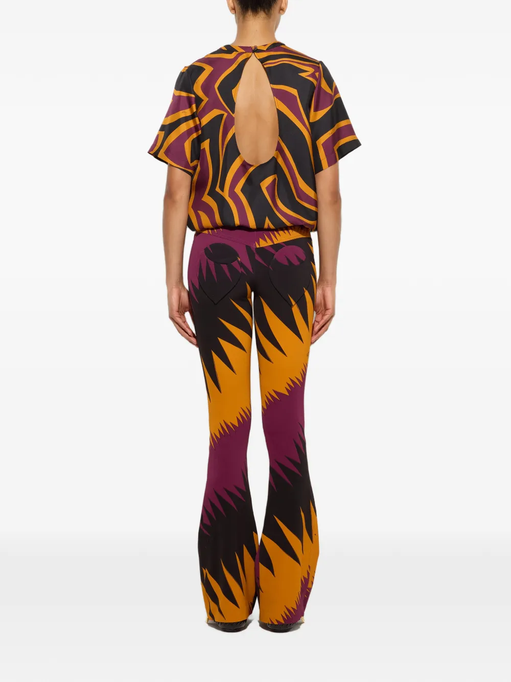 PUCCI Zijden top met Labirinto-print Zwart