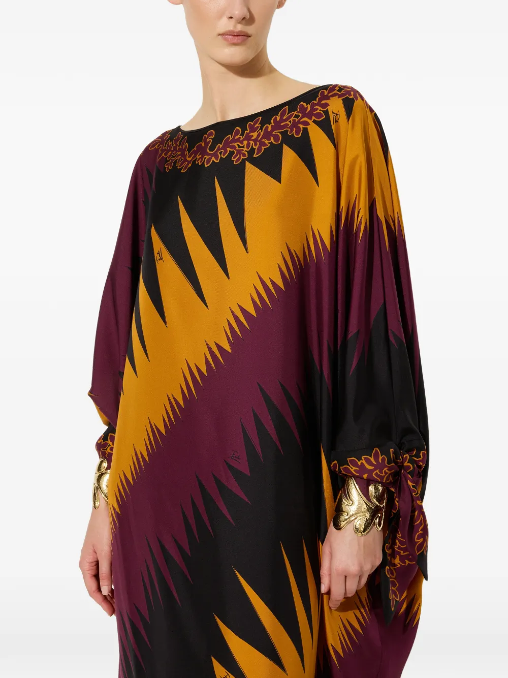 PUCCI Zijden tuniek met Drago-print Oranje