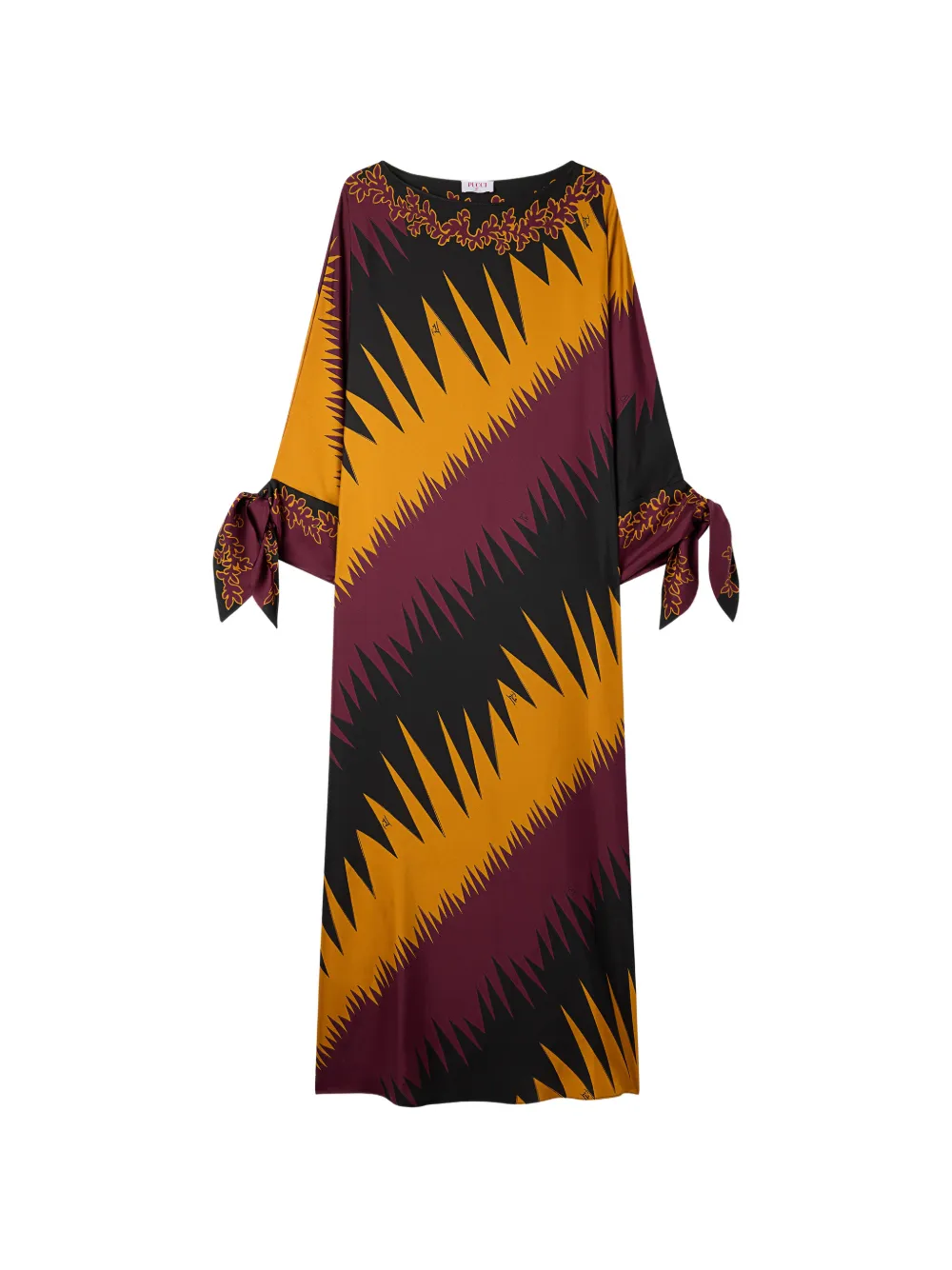 PUCCI Zijden tuniek met Drago-print Oranje