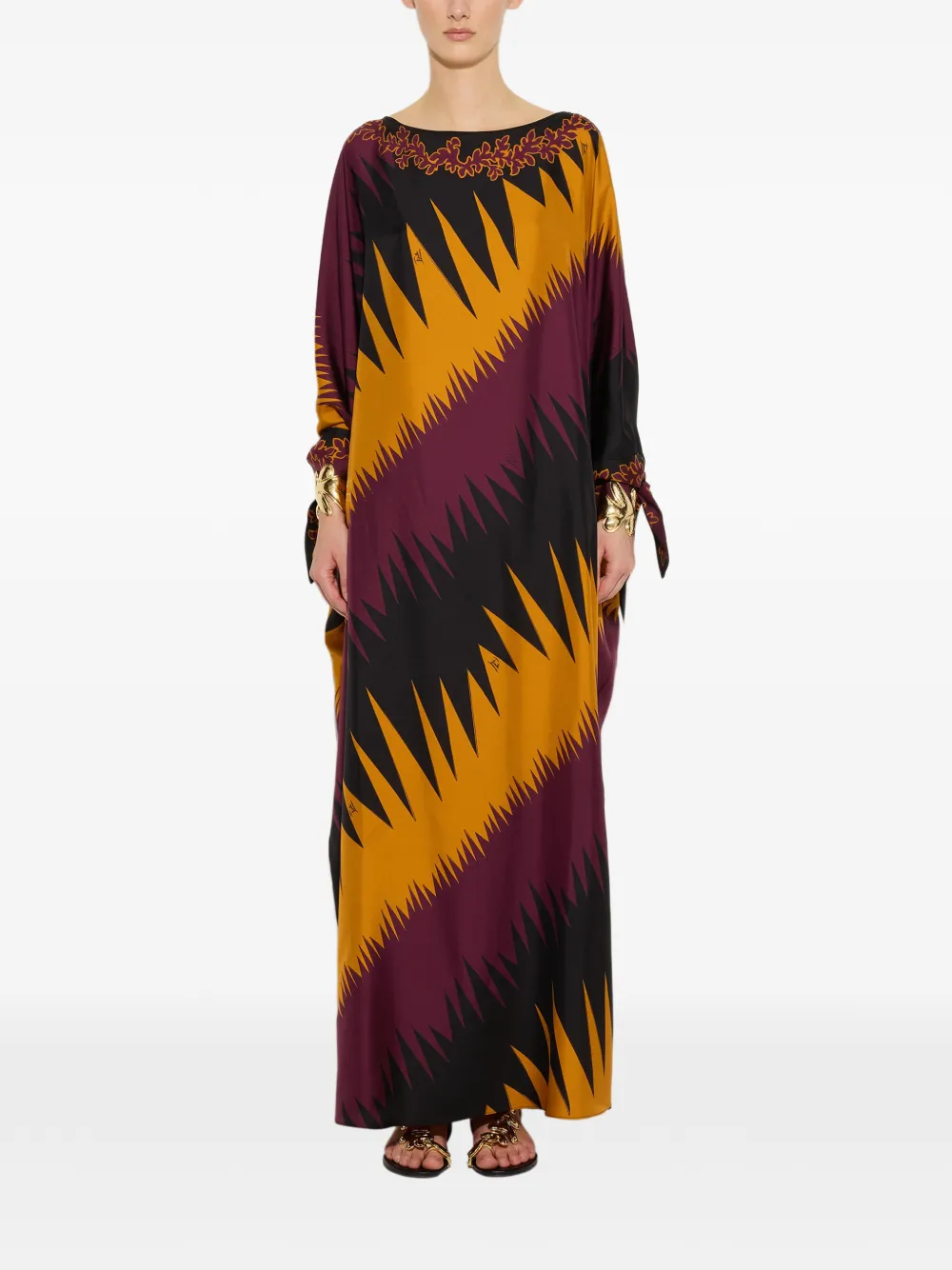 PUCCI Zijden tuniek met Drago-print Oranje