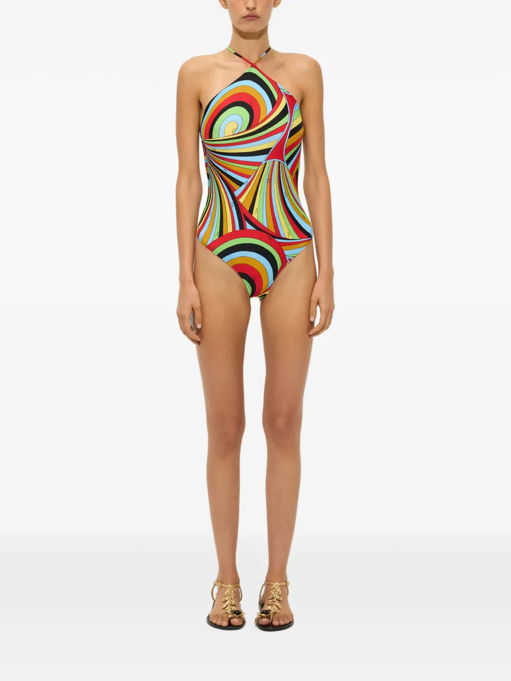 PUCCI Badpak met Iride print Zwart
