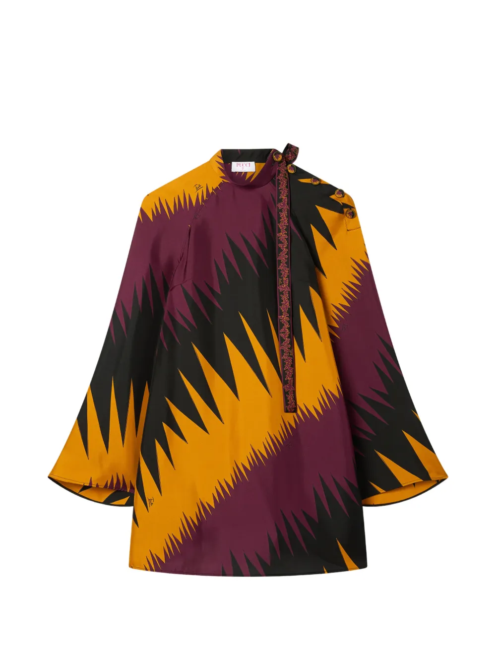 PUCCI Drago print silk dress