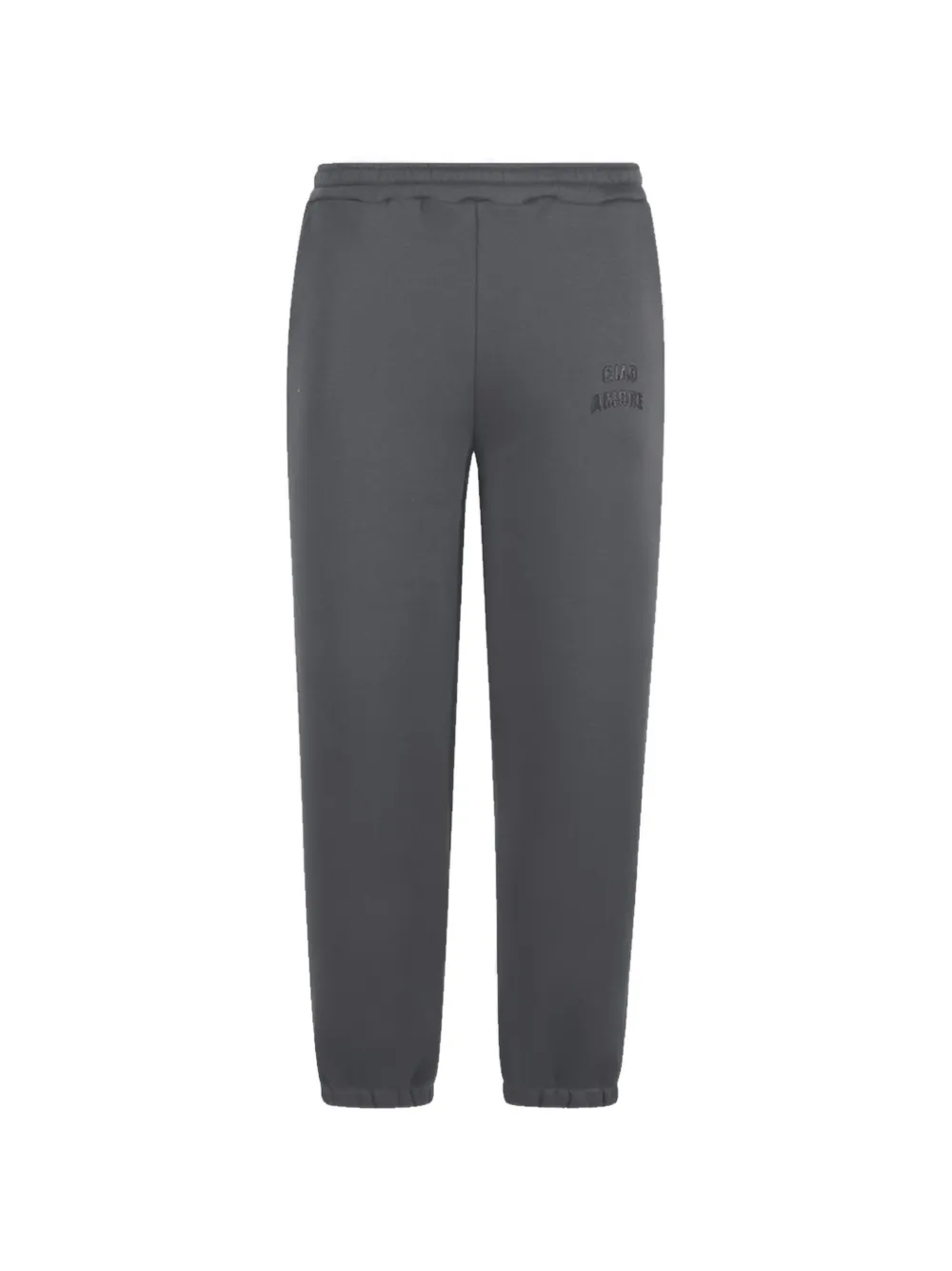 Giada Benincasa pantalon de jogging Ciao Amore à broderie - Gris