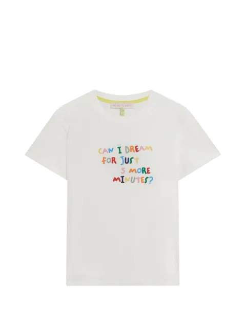 Mira Mikati Can I Dream For Five More Minutes embroidered T-shirt