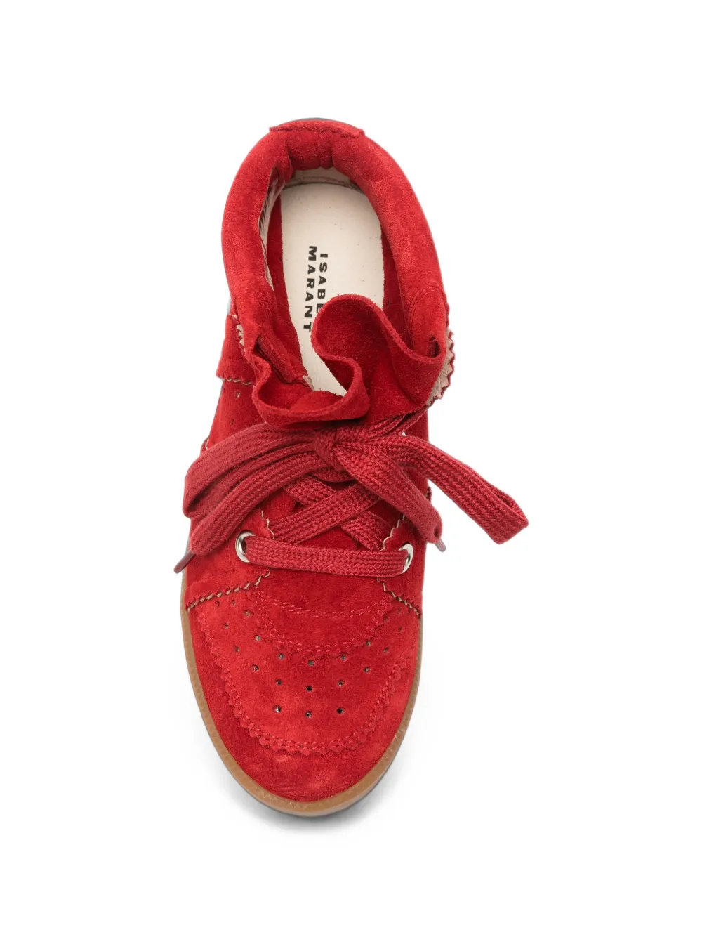 ISABEL MARANT Bobby wedge sneakers Rood