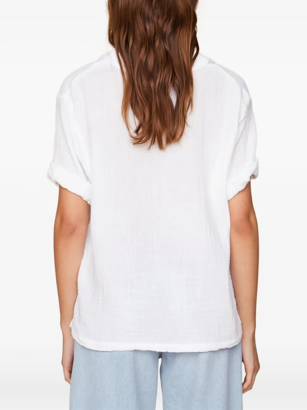 Xirena Avery blouse met V-hals Wit