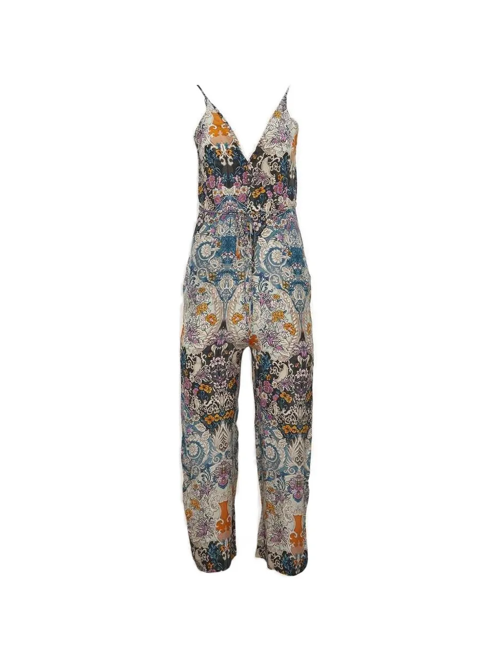 Maria Cher Besalu Agnes Printed Jumpsuit In Neutrals