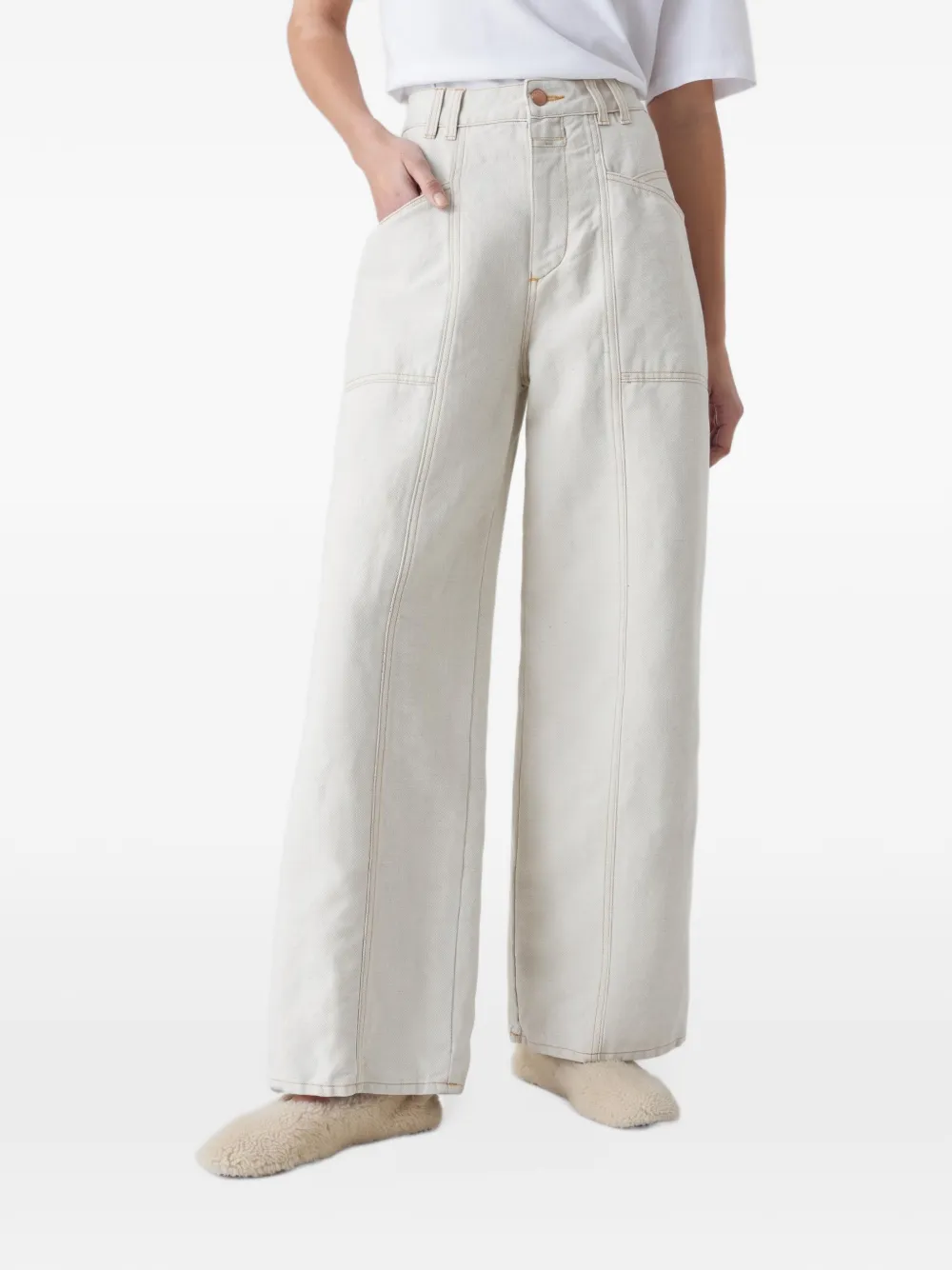 Closed X-Centric wide-leg jeans - Nude
