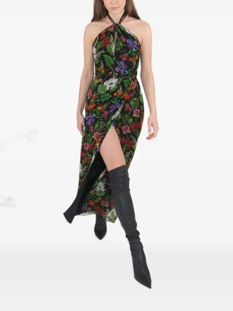 Borgo De Nor Alyona Lurex-georgette maxi dress