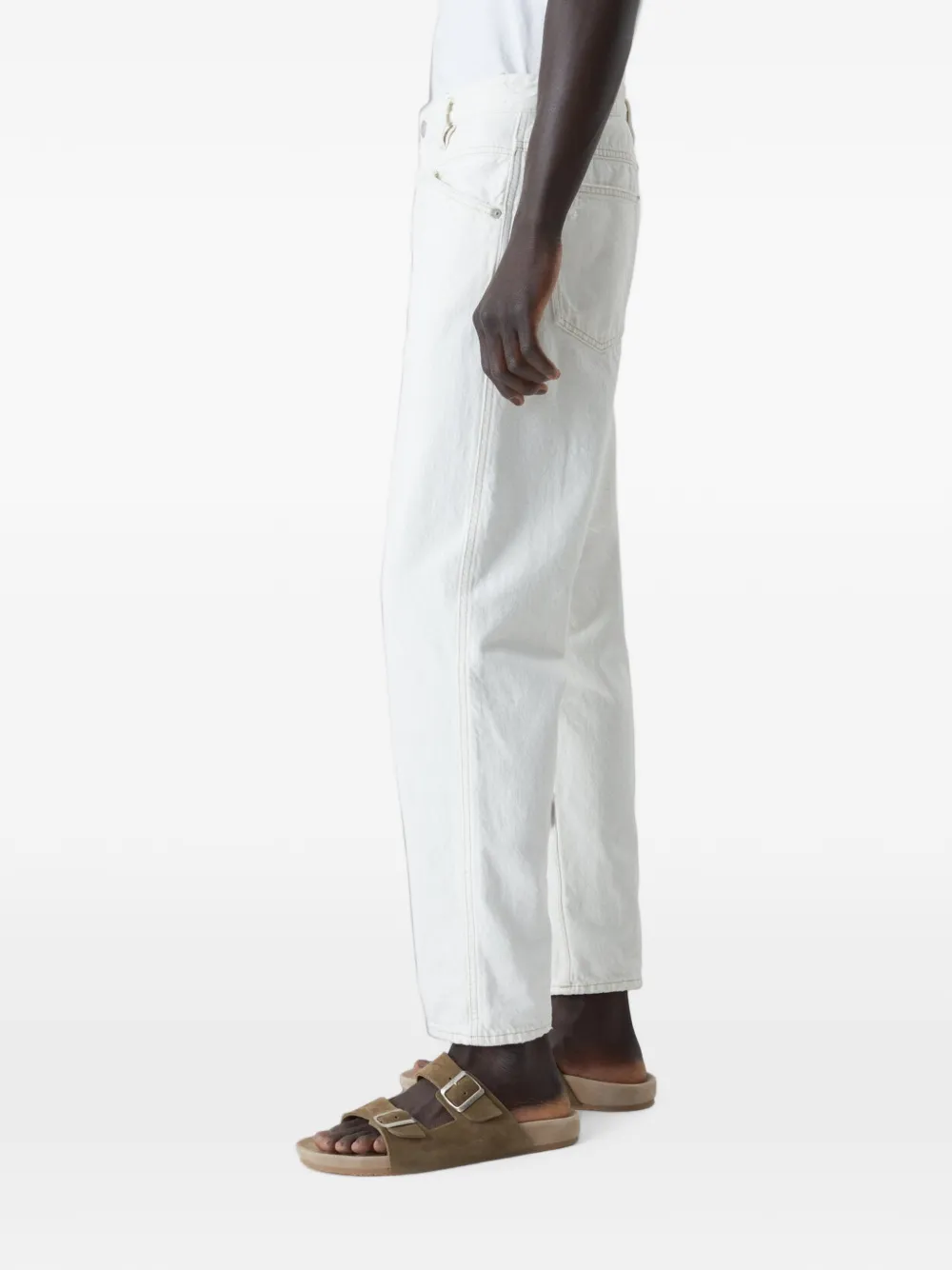 Closed Jeans met toelopende pijpen Beige