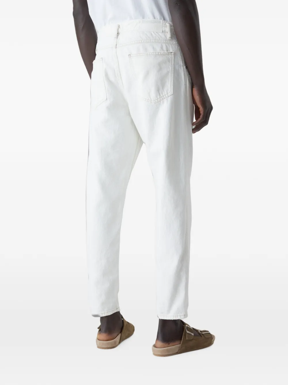 Closed Jeans met toelopende pijpen Beige