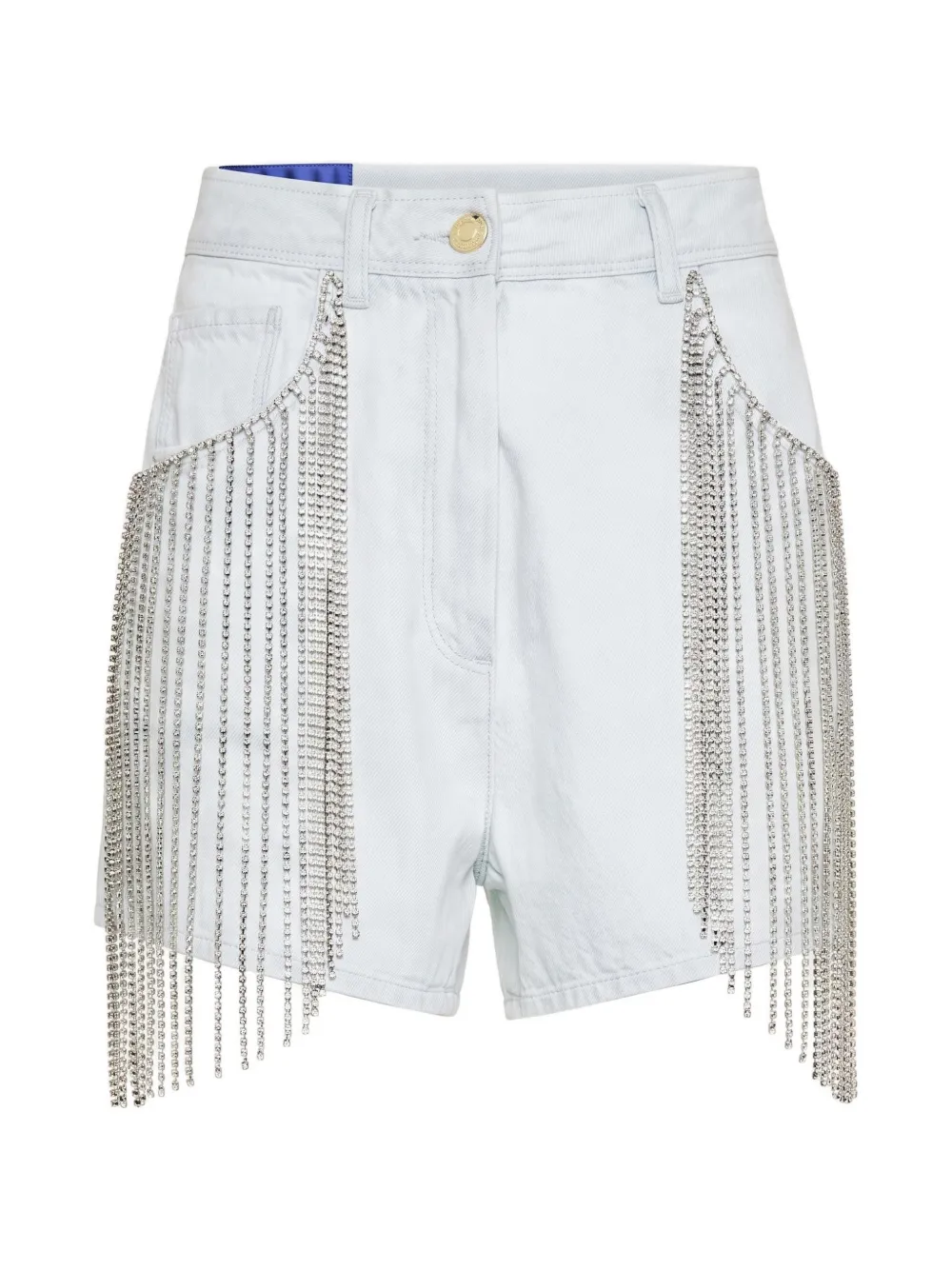 Forte diamanté-fringe shorts Blauw