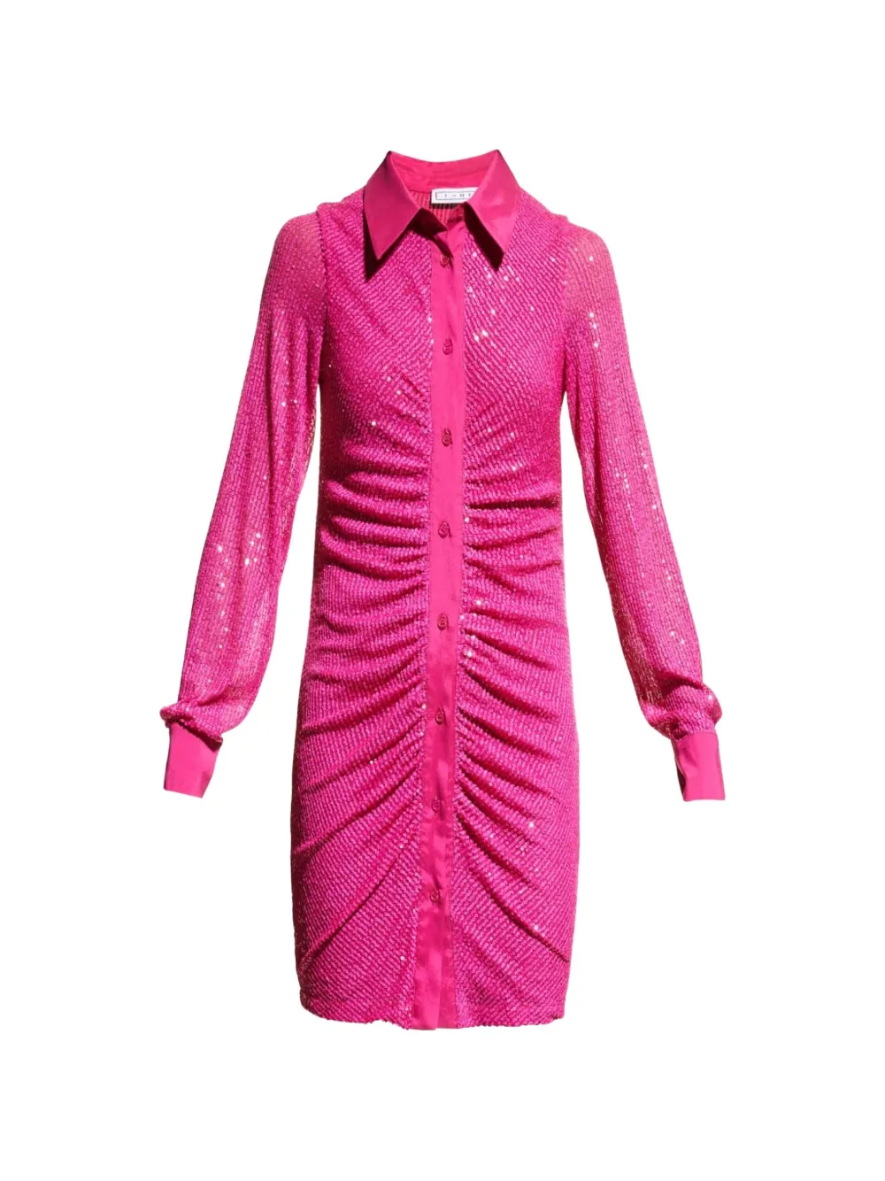 In The Mood For Love Lina sequin-embellished ruched mini dress - Rose