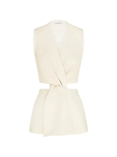 Anna Quan Sia wrap-front vest
