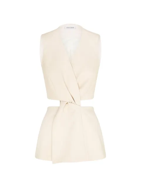 Anna Quan Sia wrap-front vest