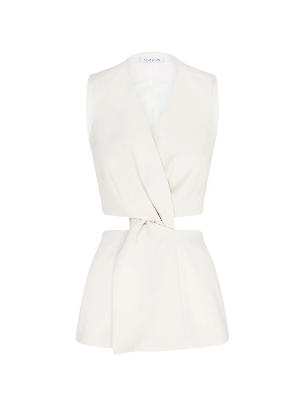 Anna Quan Sia wrap-front vest - Toni neutri
