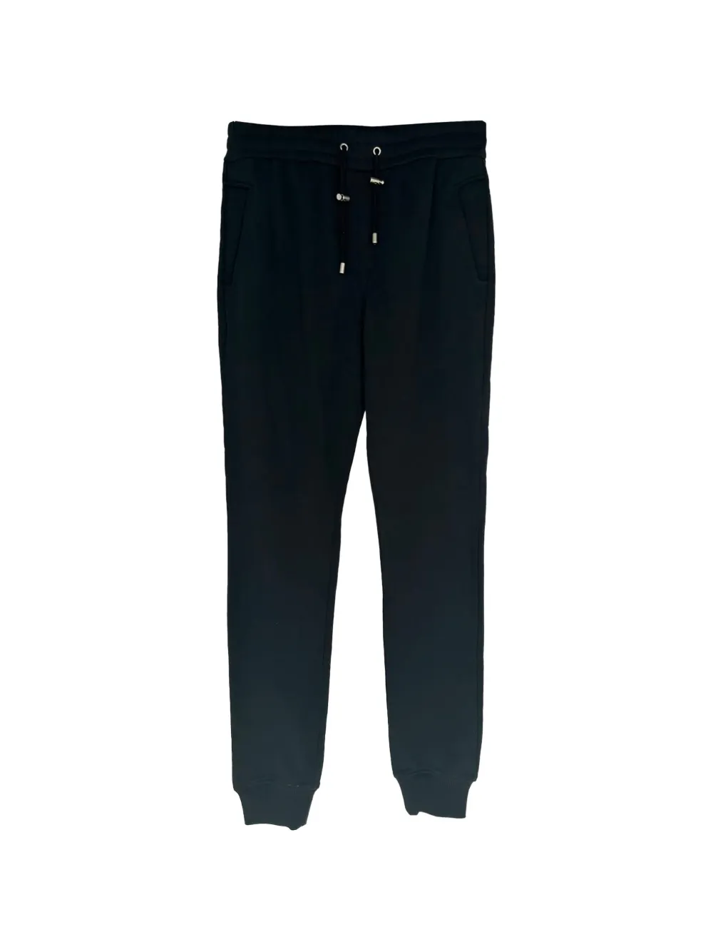 Balmain Pre-Owned Foil Tape Logo track pants - Nero