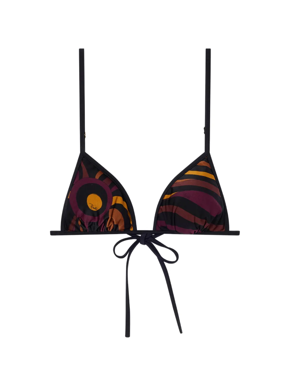 PUCCI Marmo print bikini top