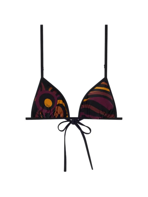 PUCCI Marmo print bikini top