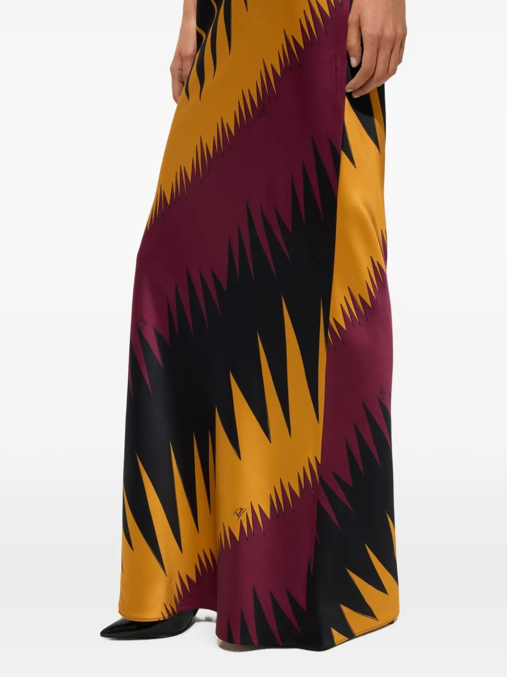 PUCCI Satijnen rok met Drago-print Paars
