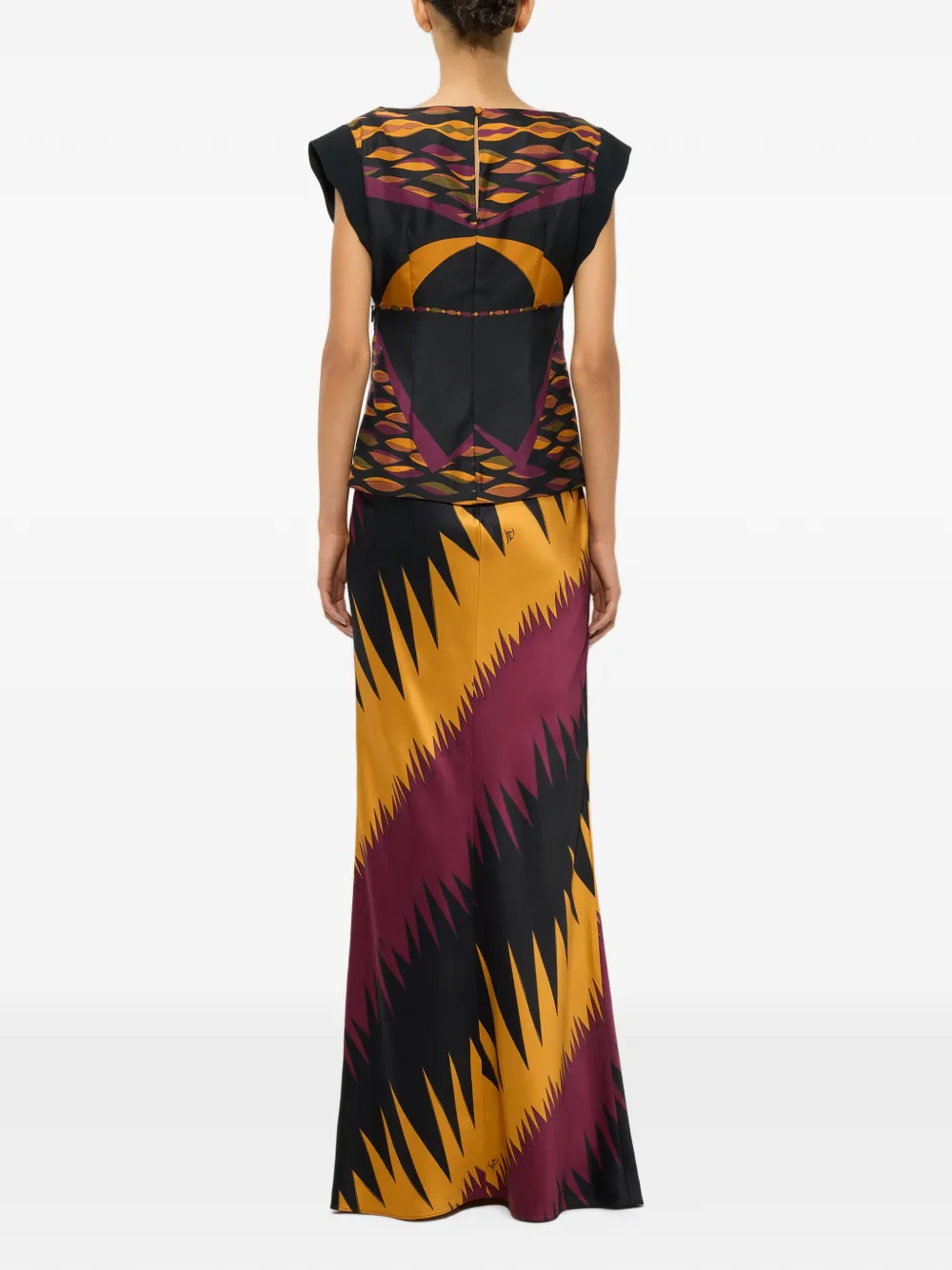 PUCCI Satijnen rok met Drago-print Paars