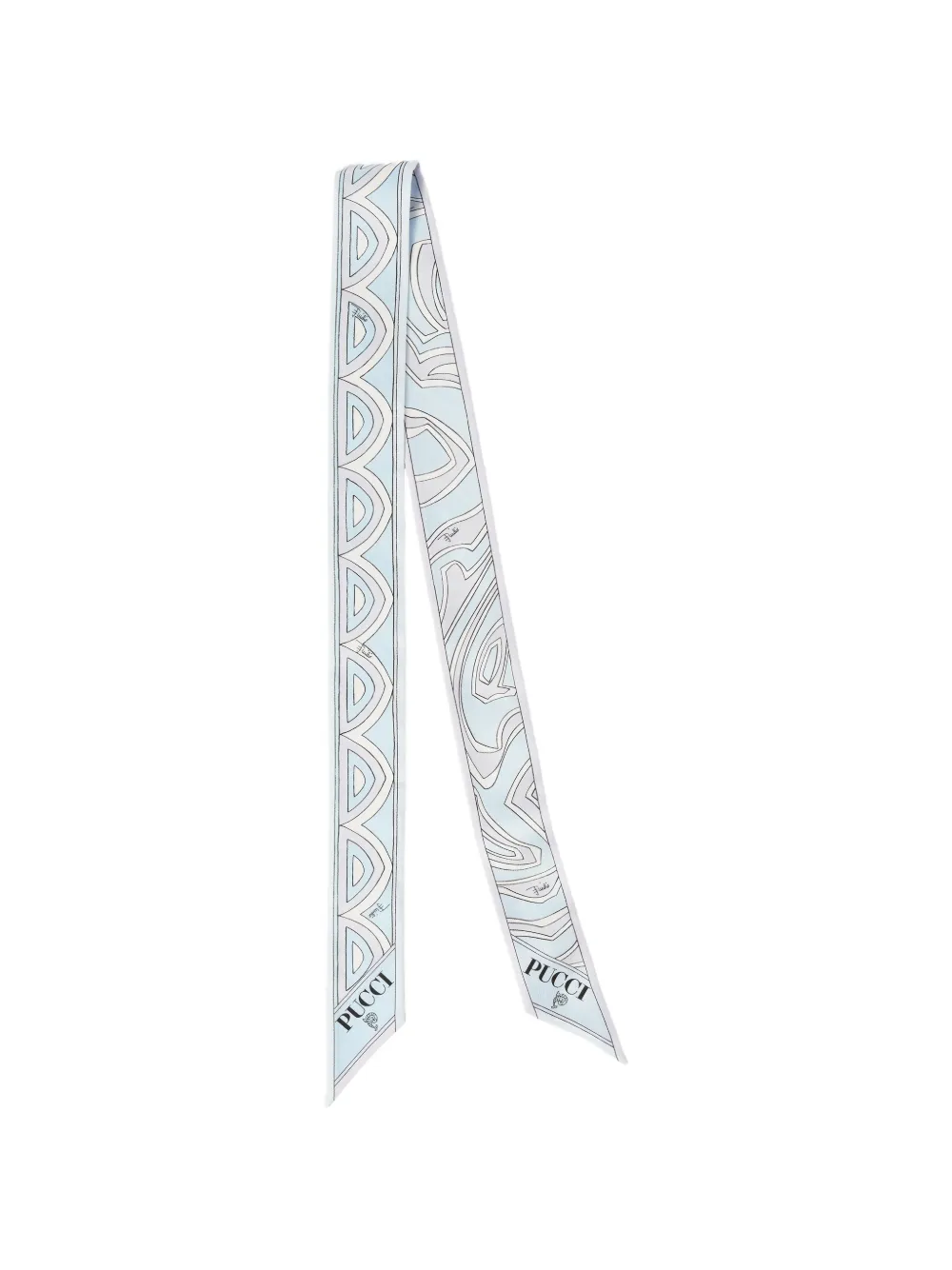 PUCCI Bandeau sjaal met print Blauw