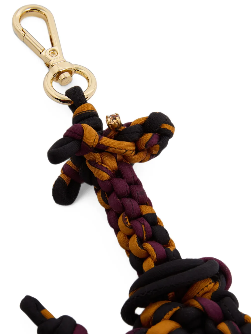 PUCCI Zijden giraffe bedel met Labirinto-print Zwart