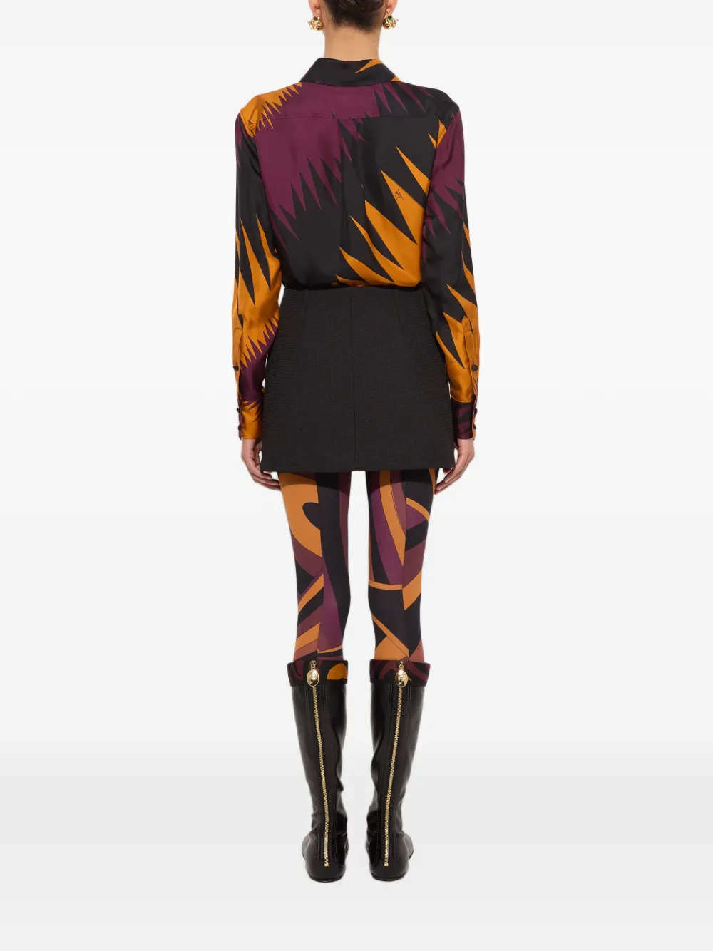 PUCCI Zijden blouse met Drago-print Rood