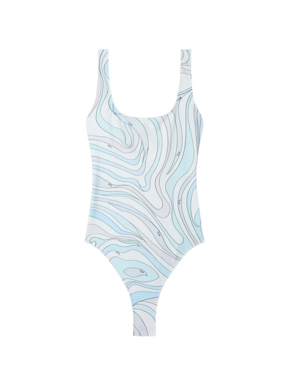 PUCCI Marmo-print swimsuit - Bianco