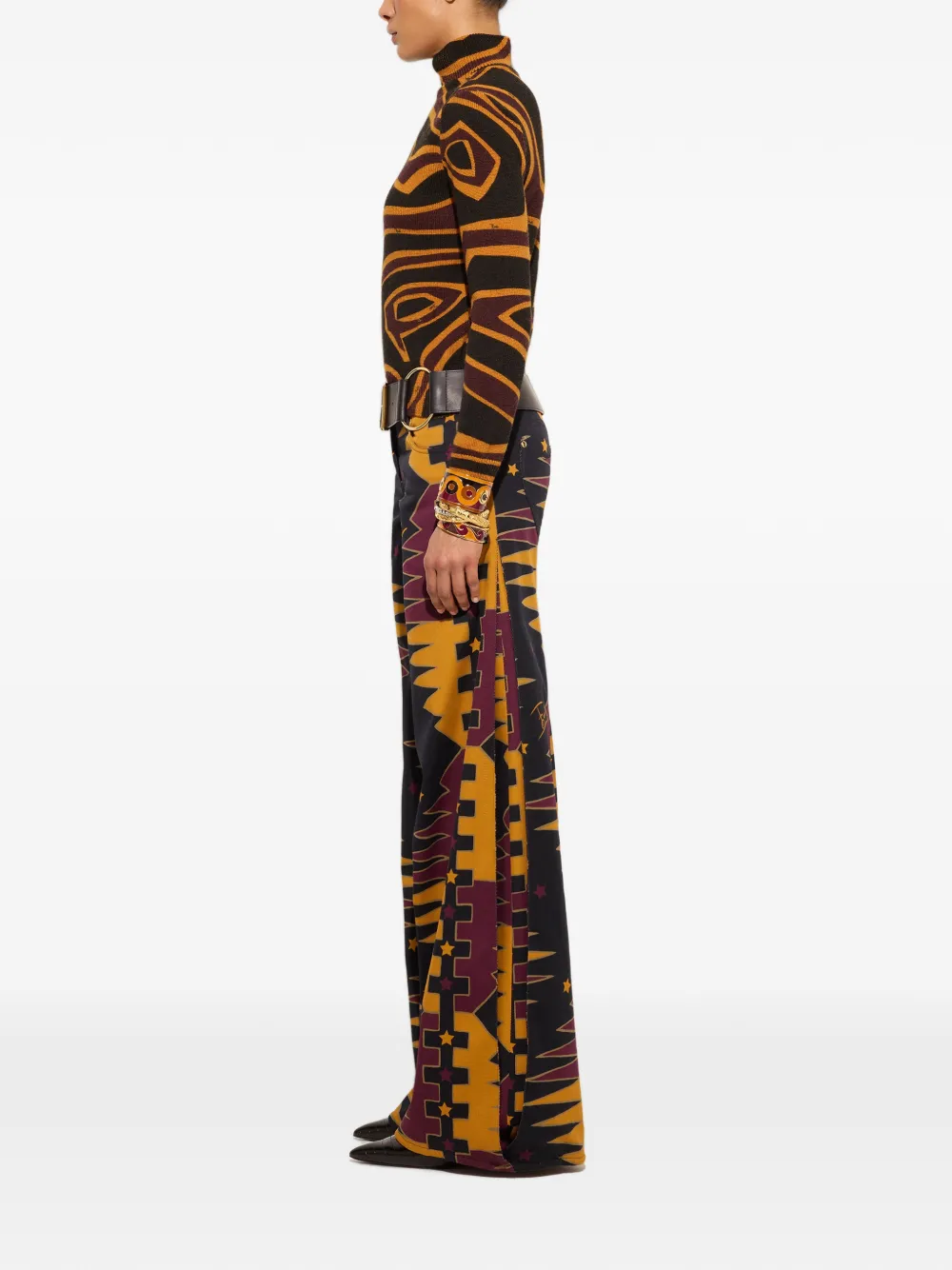 PUCCI Valdimontone broek met print Zwart