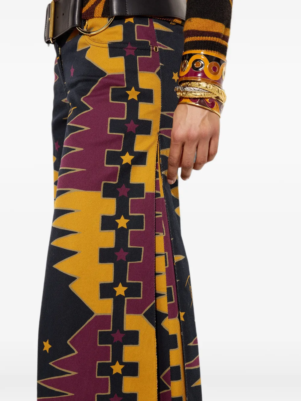PUCCI Valdimontone broek met print Zwart