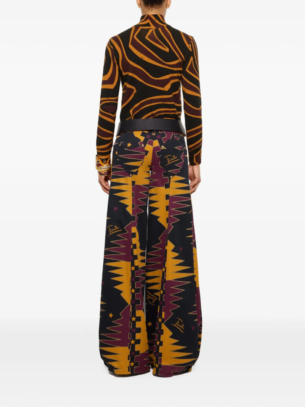 PUCCI Valdimontone broek met print Zwart
