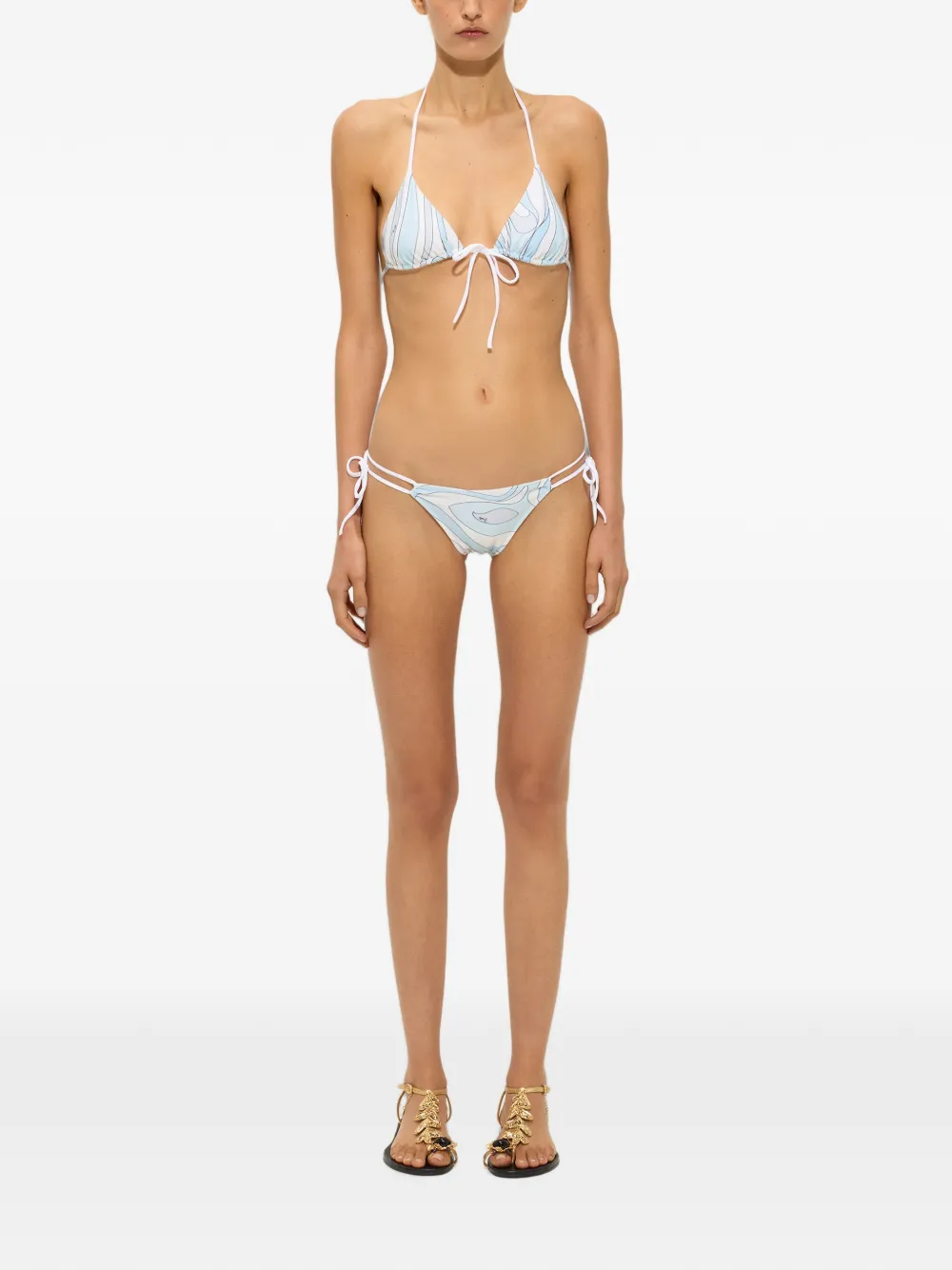PUCCI Bikinitop met print Wit