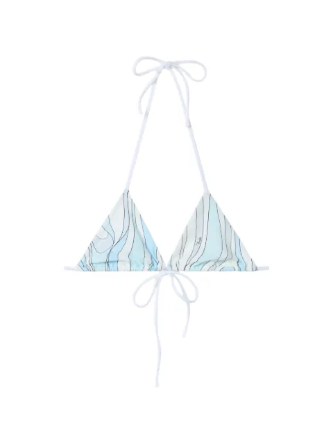 PUCCI Marmo-print bikini top