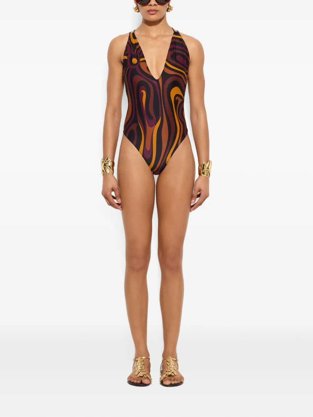 PUCCI Badpak met print Zwart