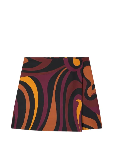 PUCCI Marmo-print silk skirt