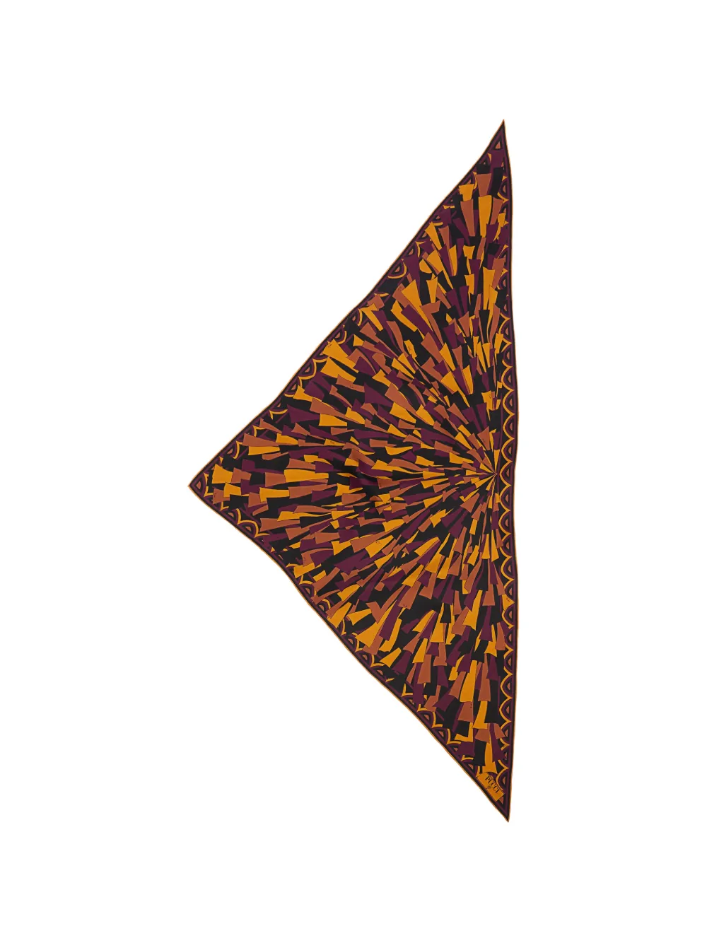 PUCCI Baiadera print triangle scarf · One Size