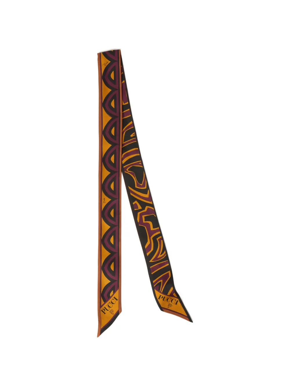 PUCCI mixed-print silk bandeau · One Size