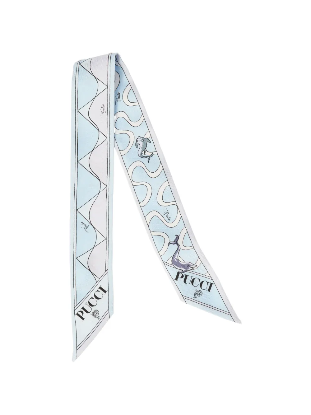 PUCCI mixed-print silk bandeau · One Size