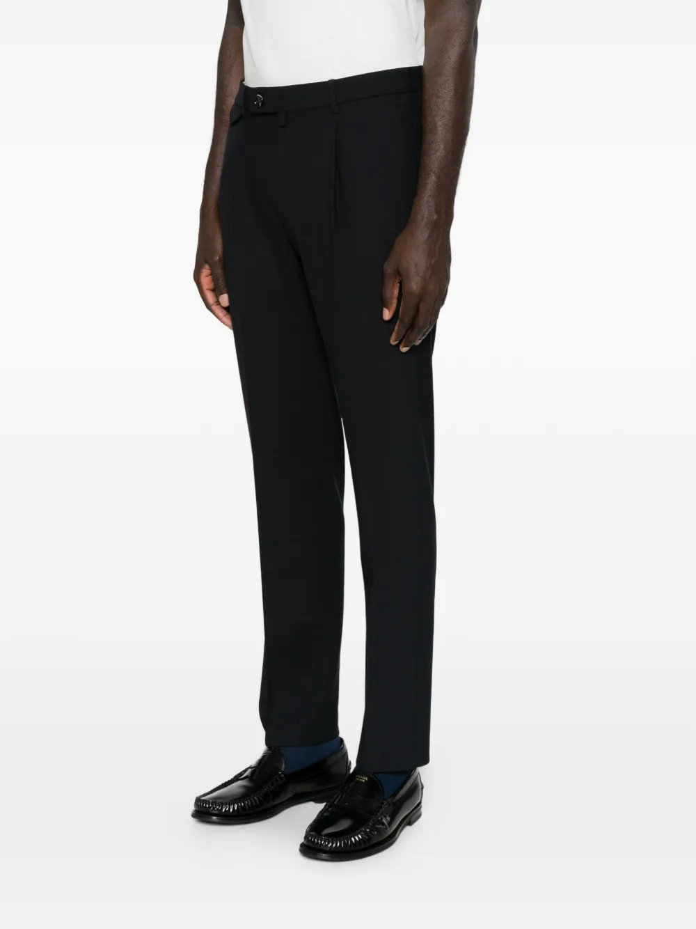 Berwich Geplooide pantalon Blauw