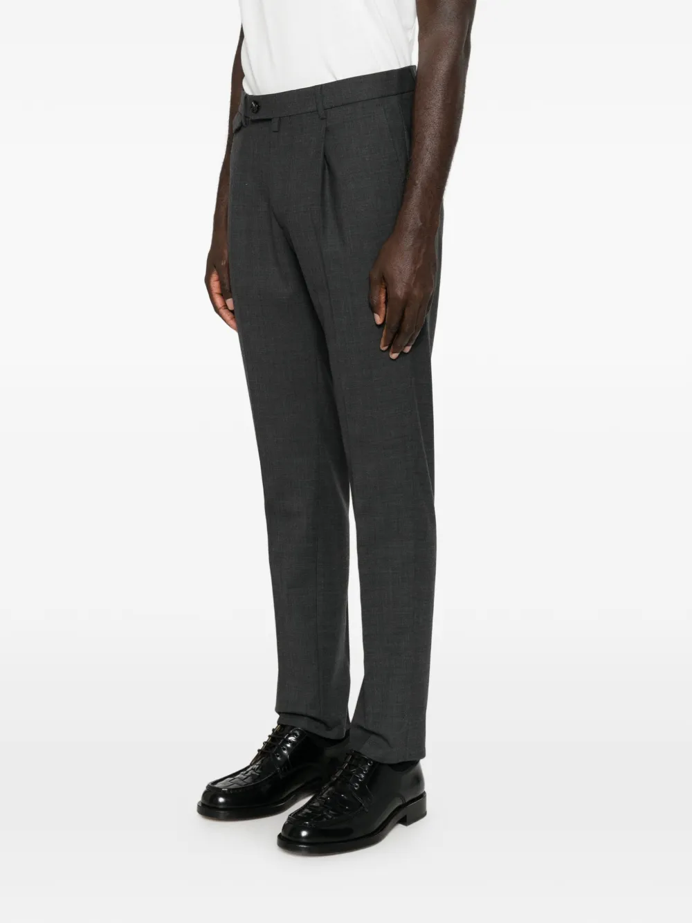Berwich Geplooide pantalon Grijs